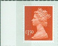 2009 GB - SGU2913 (UJD8) £1.50 Brown-Red (D) P-Code Single MNH